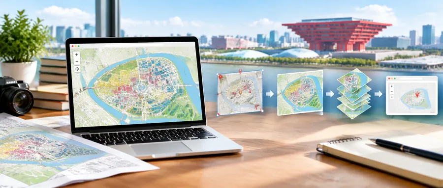 Featured image for 制作一份简单的网络地图(世博地图的配准和切割)