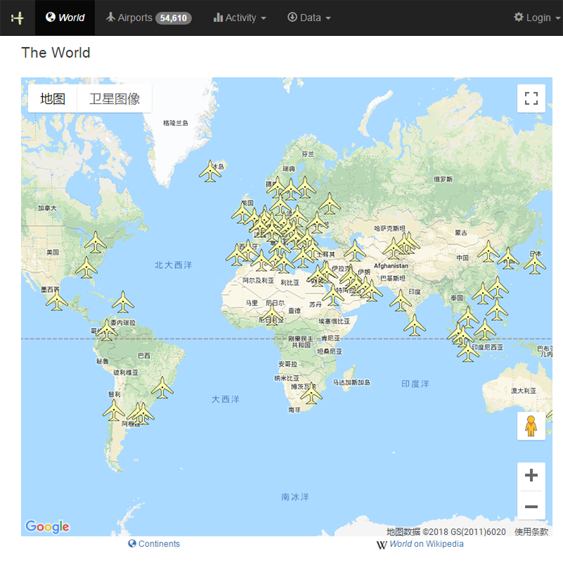 世界机场数据(带位置坐标)